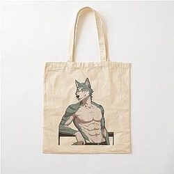 Legoshi Wolf Beastars Anime Design Kawaii Manga Style Cotton Tote Bag
