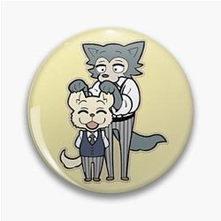 Beastars Legoshi and Chibi Pin with Jack Earlift
