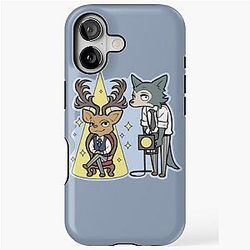 Beastars Legosi and Louis Chibi iPhone Tough Case