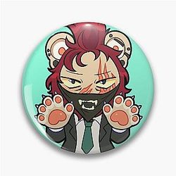 BEASTARS Shishigumi Lion Sabu Sticker Pin Button