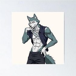 Legoshi Beastars Design Anime Character Poster