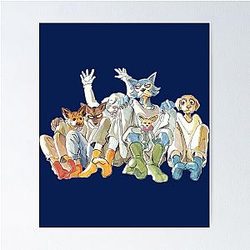 Beastars Legosi and Dormitory Friends Full Body Spread Poster