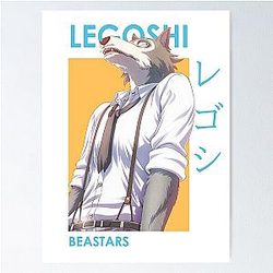 Legoshi Beastars Wolf Anime Card Poster