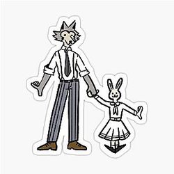 Beastars & Legosi Sticker