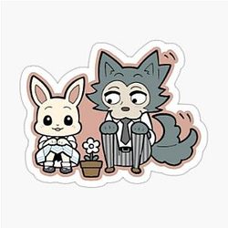Beastars Legoshi and Haru Chibi Sticker
