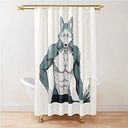 Beastars Legoshi Wolf - Cool Manga & Anime Design Shower Curtain