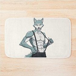 Beastars Legoshi Wolf Anime Manga Style Bath Mat