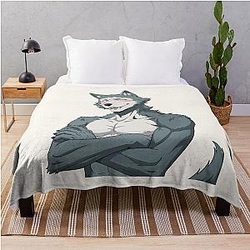 Beastars Wolf Character Anime Throw Blanket