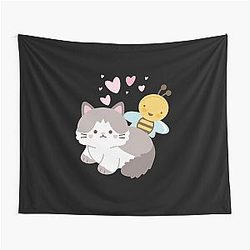 Bee and Puppycat Sticky Tapestry