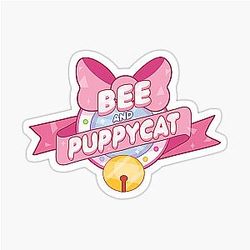 Bee and Puppycat logo sticker