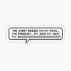 Bee and Puppycat "Freedom" sticker