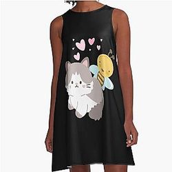 Bee and Puppycat Sticky A-Line Dress