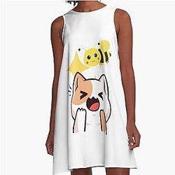 Bee and Puppycat Sticky A-Line Dress