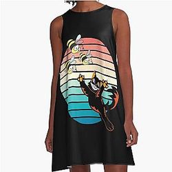 Bee and Puppycat Sticky A-Line Dress