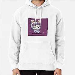 Cute Chibi bee and puppy cat digital artwork Pullover Hoodie