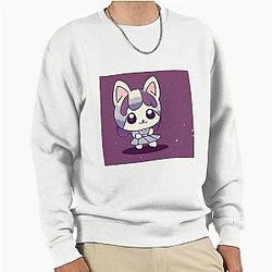 Cute Chibi Bee and Puppy Cat Digital Artwork Pullover Sweatshirt