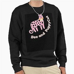 Bee and Puppycat - Hangover, Cartoon, Cat Lovers Pullover Sweatshirt