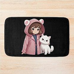 Bee and Puppycat Bath Mat
