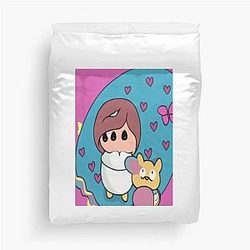 Bee and Puppycat Duvet Cover