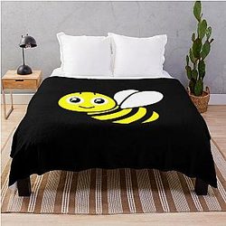 Bee and Puppycat Throw Blanket