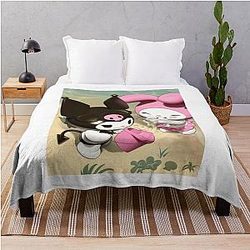 Bee and either Pupcat or Puppycat throw blanket