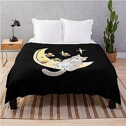 Bee and Puppycat Sticky Throw Blanket