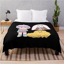 Bee and Puppycat Throw Blanket