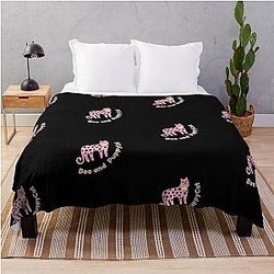 Bee and Puppycat - Hangover, Cartoon, Cat Lovers Throw Blanket