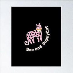 Bee and Puppycat - Hangover Animation Cartoon Cat Lovers Poster