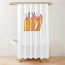 Stay Wild Fire Ben Azelart Shower Curtain