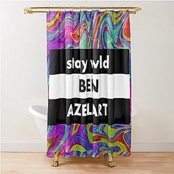 Stay Wild Ben Azelart Shower Curtain