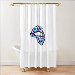 Ben Azelart Lips Shower Curtain