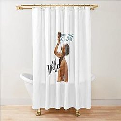 Ben Azelart Stay Wild Shower Curtain