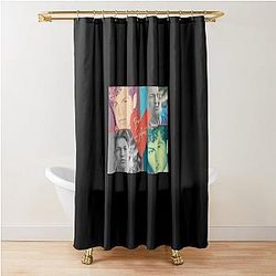 Ben Azelart Posing in a Photo Shower Curtain