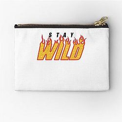 Stay Wild Fire Ben Azelart Zipper Pouch