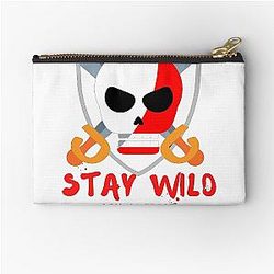 Stay wild Ben Azelart Zipper Pouch
