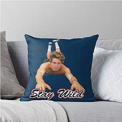 Ben Azelart Stay Wild Throw Pillow