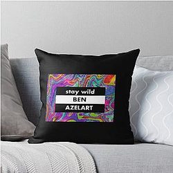 Art Ben Azelart Stay Wild Throw Pillow