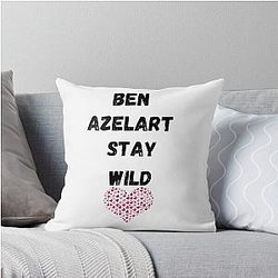 Ben Azelart Stay Wild Throw Pillow