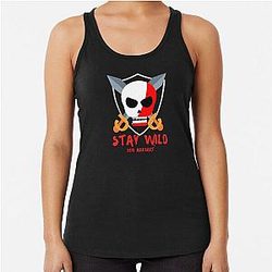 Stay Wild Ben Azelart Racerback Tank Top