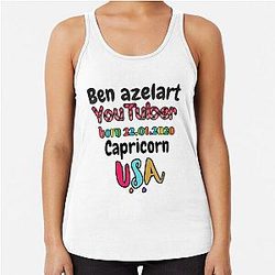 Ben Azelart YouTuber Racerback Tank Top