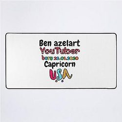 Ben Azelart YouTuber Desk Mat
