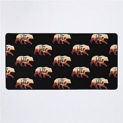 Stay Wild Ben Azelart Desk Mat