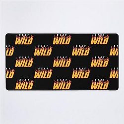 Stay Wild Fire Ben Azelart Desk Mat