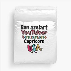Ben Azelart YouTuber Duvet Cover