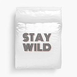 Ben Azelart Stay Wild Duvet Cover