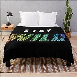 Stay Wild Exclusive Ben Azelart Throw Blanket