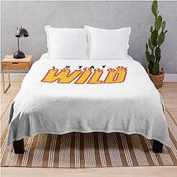 Stay Wildfire Ben Azelart Throw Blanket