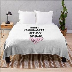 Ben Azelart Stay Wild Throw Blanket