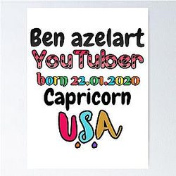 Ben Azelart youtuber Poster 
cleaned title : Ben Azelart YouTuber
